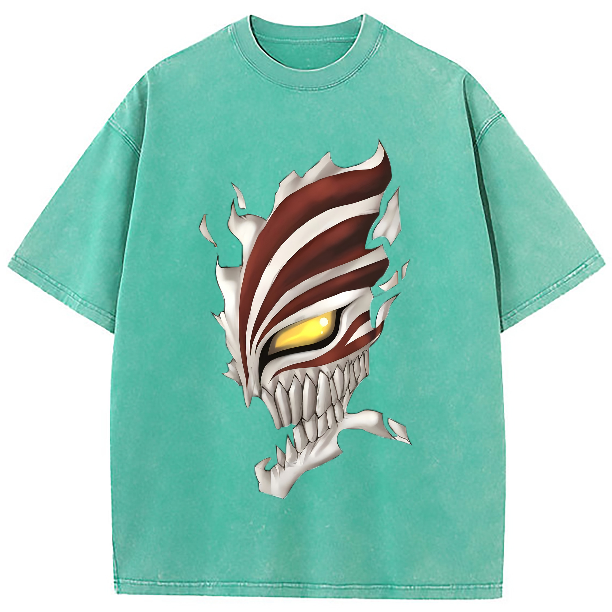 （画像用） ブリーチ 黒崎一護（くろさき いちご）BLEACH Kurosaki Ichigo 綿100% ヴィンテージ風 半袖Tシャツ（フロントプリント）